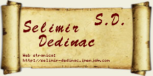 Selimir Dedinac vizit kartica